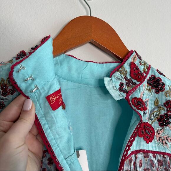 Anthropologie Blue Mini Dress - Picture 9 of 13